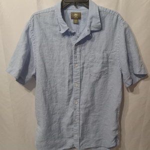 Timberland linen shirt mens size Large